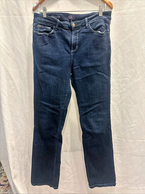 NYDJ Marilyn Straight Leg Jeans Blue Waist 12
